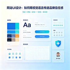 十堰建站-网站UI设计：如何用视觉语言传递品牌信任感